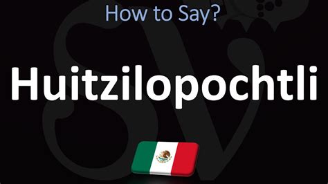how to pronounce huitzilopochtli How to say Huitzilopochtli in Dutch? Pronunciation of Huitzilopochtli with 1 audio pronunciation and more for Huitzilopochtli